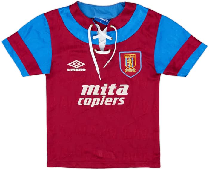 1992-93 Aston Villa Home Shirt - 9/10 - (S.Boys)