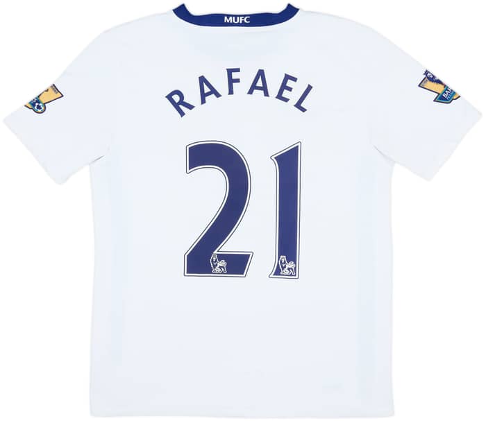 2008-10 Manchester United Away Shirt Rafael #21 - 8/10 - (XL.Boys)