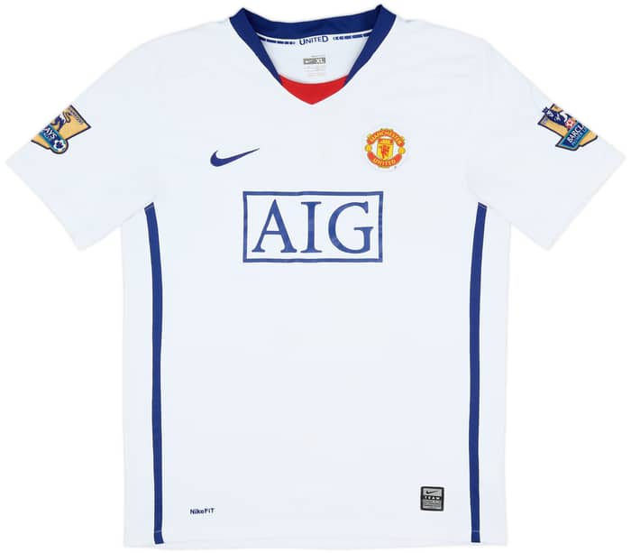 2008-10 Manchester United Away Shirt Rafael #21 - 8/10 - (XL.Boys)