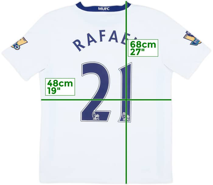 2008-10 Manchester United Away Shirt Rafael #21 - 8/10 - (XL.Boys)