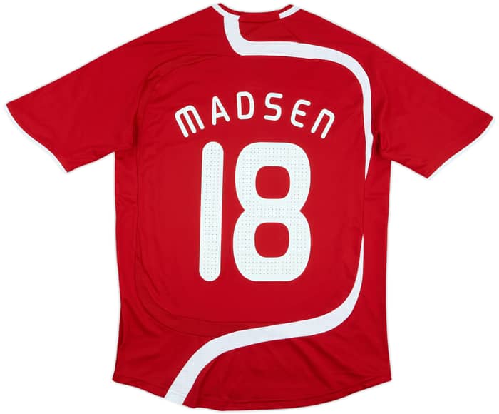 2008 Denmark Women Match Issue Squad Signed FIFA U-17 World Cup Home Shirt Madsen #18