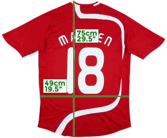 2008 Denmark Women Match Issue Squad Signed FIFA U-17 World Cup Home Shirt Madsen #18