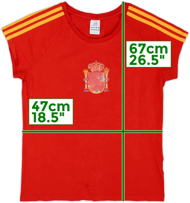 2008-09 Spain adidas Cotton Tee - 4/10 - (Women's XL)