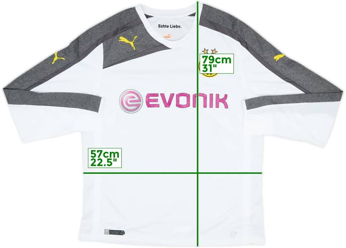 2013-14 Borussia Dortmund Third L/S Shirt - 8/10 - (XL)