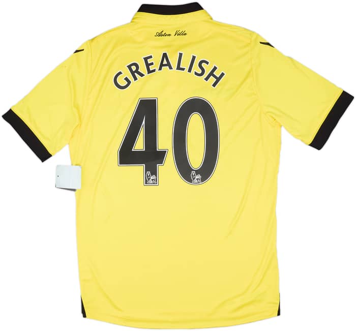 2015-16 Aston Villa Away Shirt Grealish #40 (L)