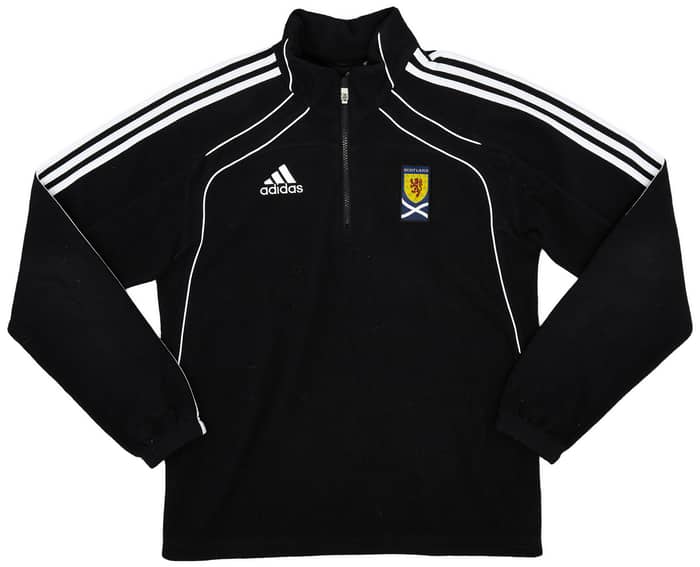 2010-11 Scotland adidas 1/4 Zip Fleece Top - 8/10 - (S)