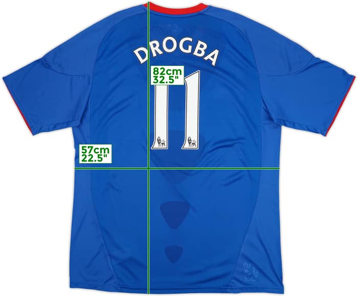 2010-11 Chelsea Home Shirt Drogba #11 (XL)