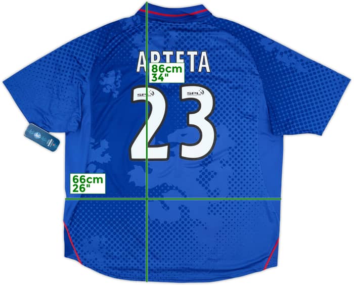2002-03 Rangers Home Shirt Arteta #23 (XXL)