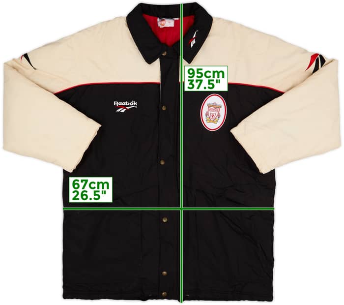 1996-97 Liverpool Reebok Padded Bench Coat - 7/10 - (XL)