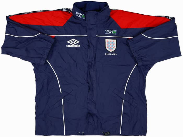 1995-97 England Umbro Hooded Rain Jacket - 6/10 - (L)