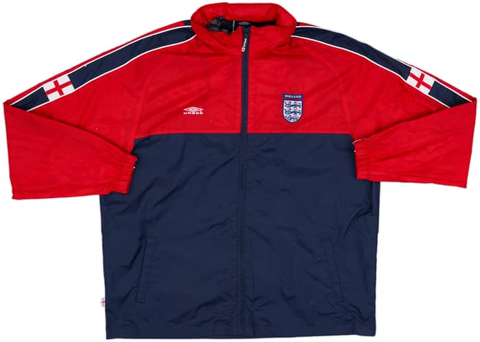 2000-02 England Umbro Hooded Rain Jacket - 5/10 - (XL)