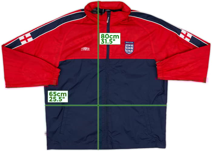 2000-02 England Umbro Hooded Rain Jacket - 5/10 - (XL)