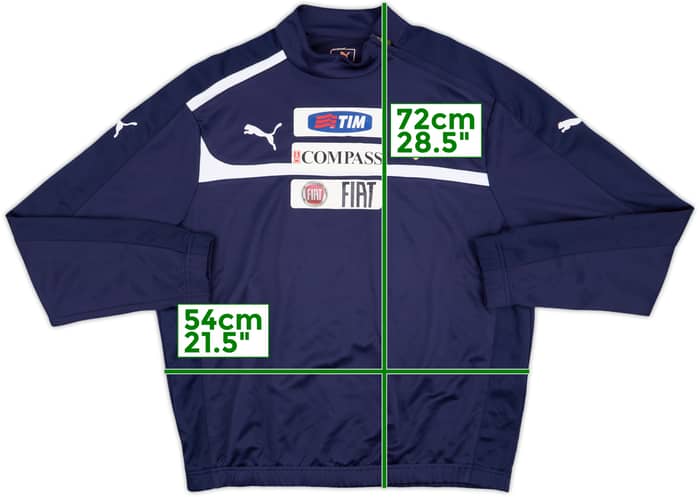 2012-13 Italy Puma 1/4 Zip Sweat Top - 8/10 - (L)