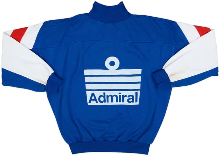 1990-92 Rangers Admiral 1/4 Zip Training Top - 7/10 - (L)