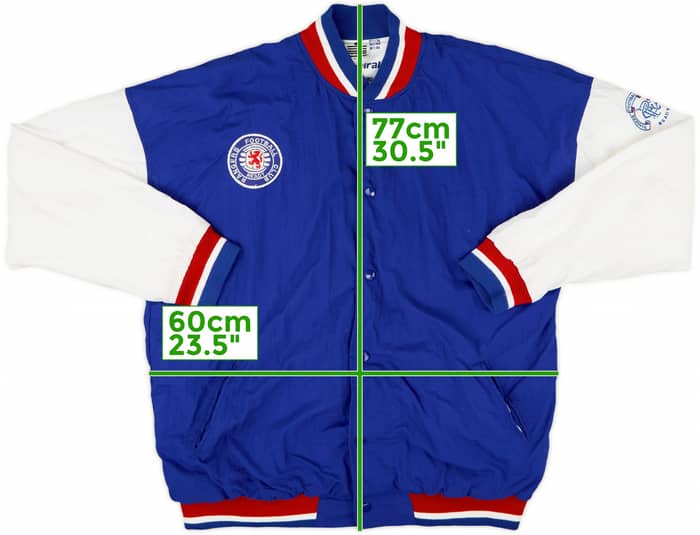 1990-92 Rangers Admiral Bomber Jacket - 8/10 - (L)