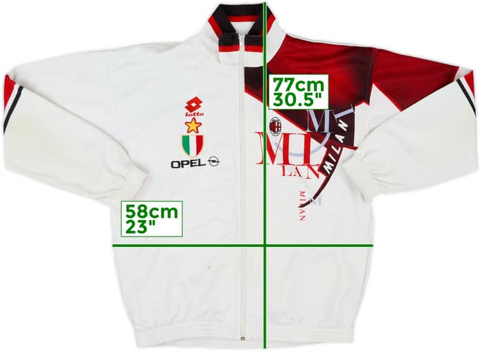 1994-95 AC Milan Lotto Track Jacket - 6/10 - (XL)