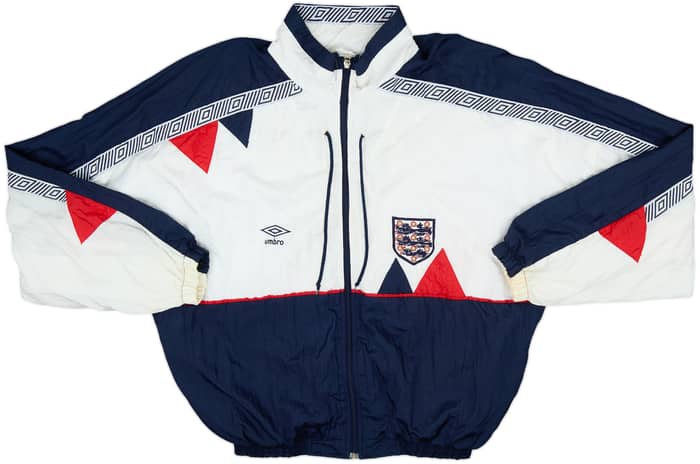 1990-92 England Umbro Track Jacket - 8/10 - (S)