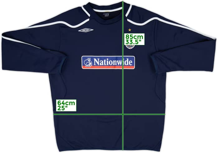 2007-09 England Umbro Sweat Top - 7/10 - (XXL)