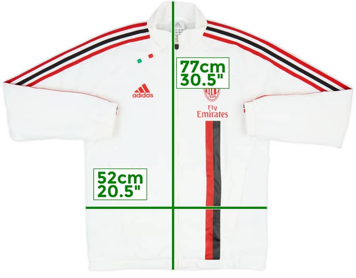 2011-12 AC Milan adidas Track Jacket - 8/10 - (XL.Boys)