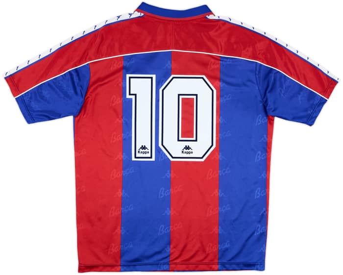 1992-95 Barcelona Home Shirt #10 - 8/10 - (L)