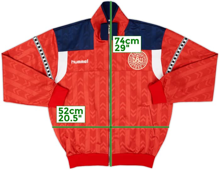 1996-97 Denmark Hummel Track Jacket - 8/10 - (L)