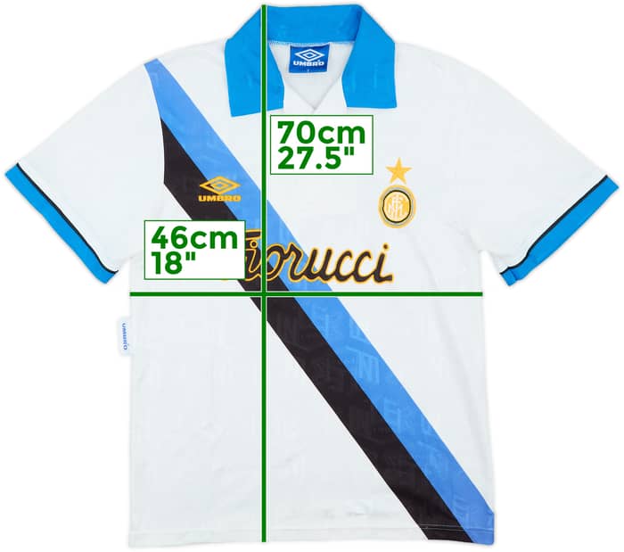 1993-94 Inter Milan Away Shirt - 8/10 - (S)