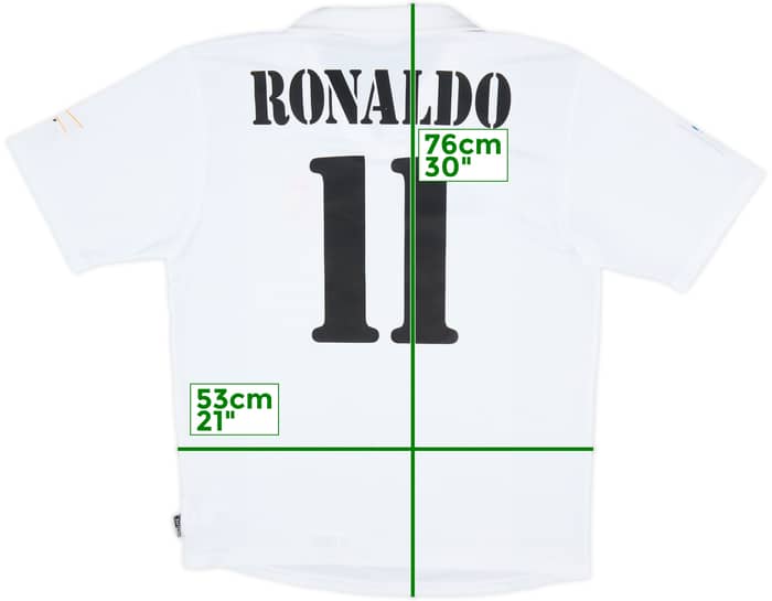 2002-03 Real Madrid Centenary Home Shirt Ronaldo #11 - 7/10 - (M)