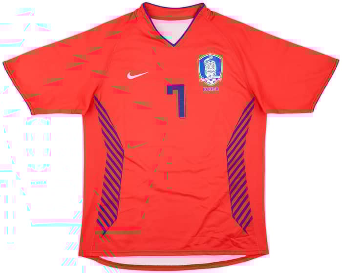 2006-08 South Korea Home Shirt Ji Sung #7 - 8/10 - (L)