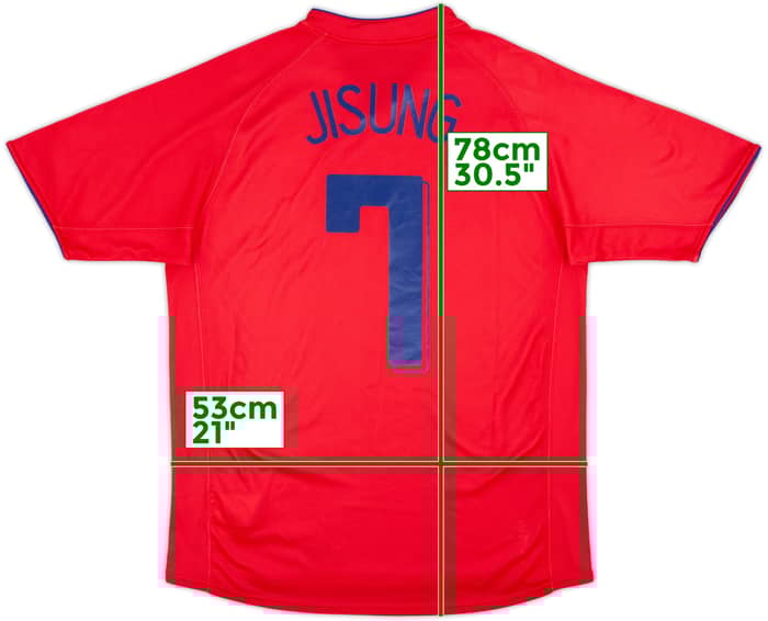 2006-08 South Korea Home Shirt Ji Sung #7 - 8/10 - (L)