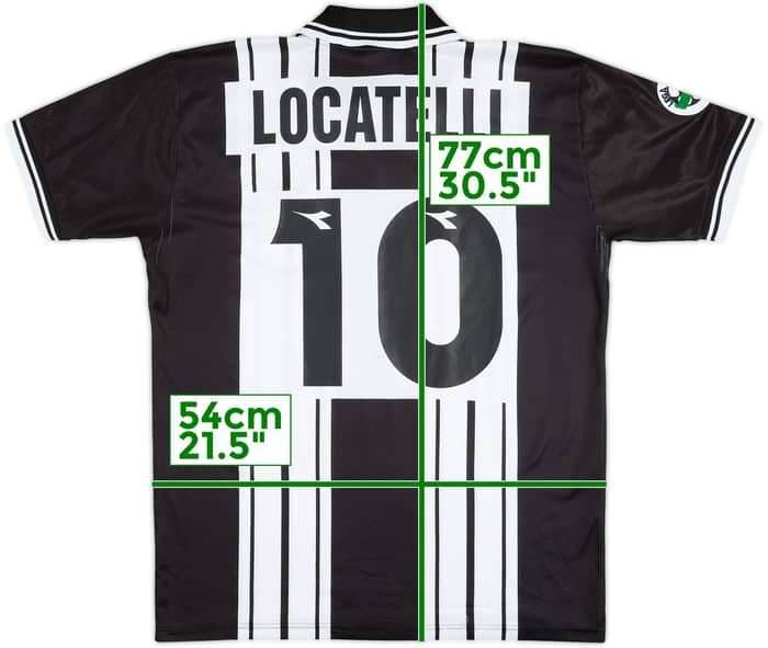 1998-99 Udinese Home Shirt Locatelli #10 - 7/10 - (XL)