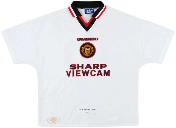 1996-97 Manchester United Away Shirt Beckham #10 - 7/10 - (L)