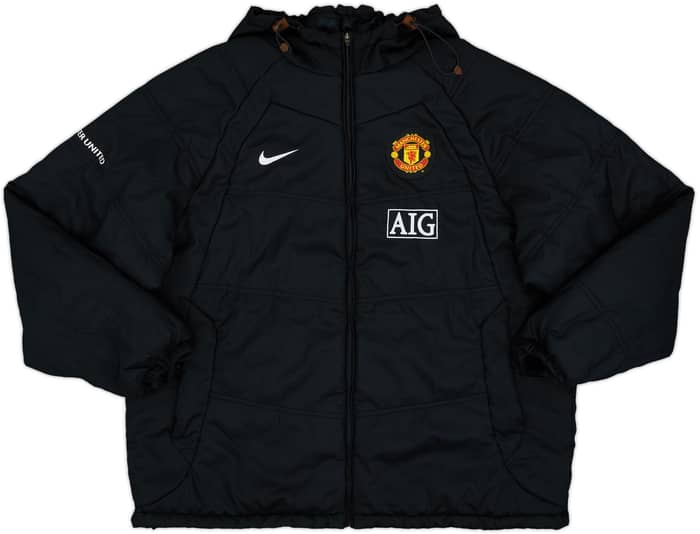 2007-08 Manchester United Nike Padded Bench Coat - 8/10 - (XXL)
