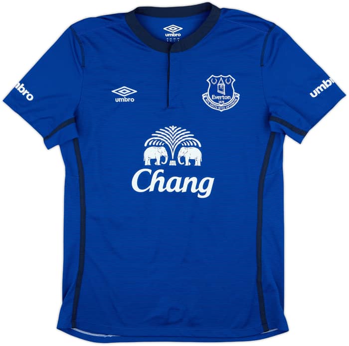 2014-15 Everton Home Shirt Eto'o #5 - 10/10 - (M)