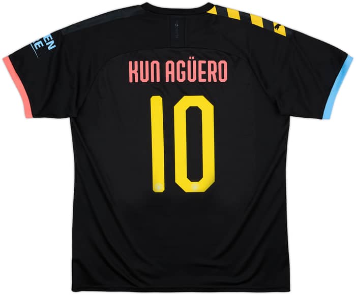 2019-20 Manchester City Away Shirt Kun Aguero #10 - 10/10 - (XL)