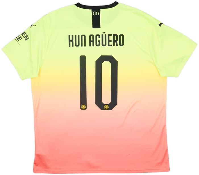 2019-20 Manchester City Third Shirt Kun Aguero #10 - 8/10 - (XXL)
