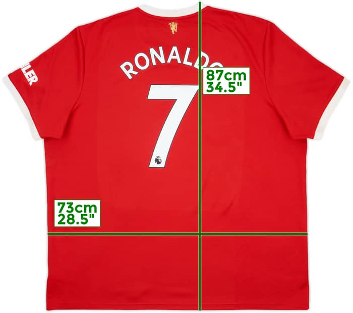 2021-22 Manchester United Home Shirt Ronaldo #7 - 7/10 - (3XL)