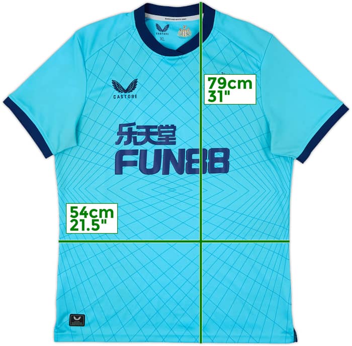 2021-22 Newcastle Third Shirt - 7/10 - (XL)
