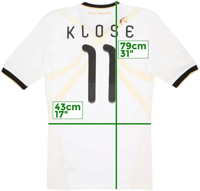 2010-11 Germany Player Issue TechFit Home Shirt Klose #11 - 5/10 - (L)
