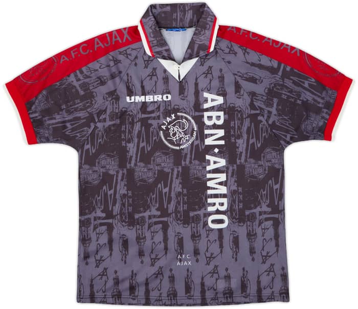 1996-97 Ajax Away Shirt Kluivert #9 - 8/10 - (M)