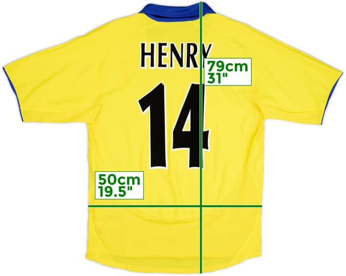 2003-05 Arsenal Away Shirt Henry #14 - 8/10 - (M)