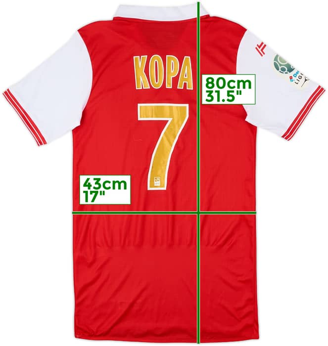2016-17 Stade Reims Home Shirt Kopa #7 - 9/10 - (S)