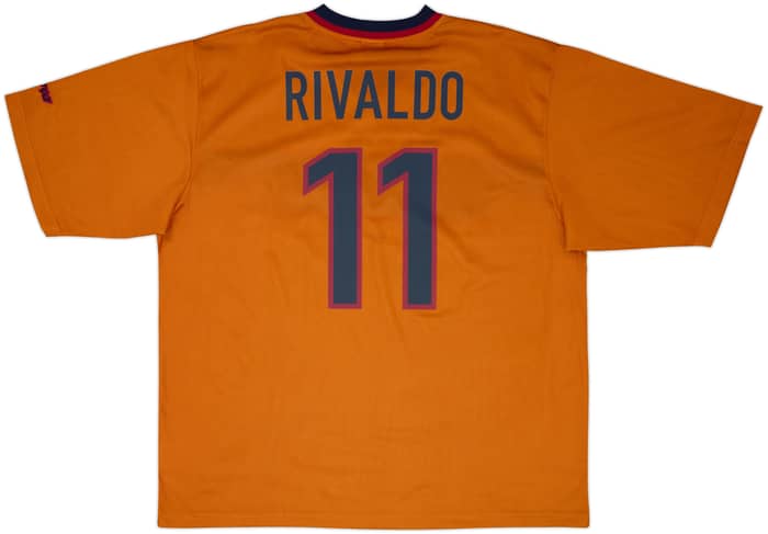 1998-00 Barcelona Away Shirt Rivaldo #11 (XXL)