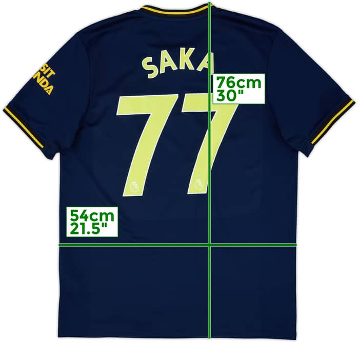 2019-20 Arsenal Third Shirt Saka #77 - 9/10 - (L)