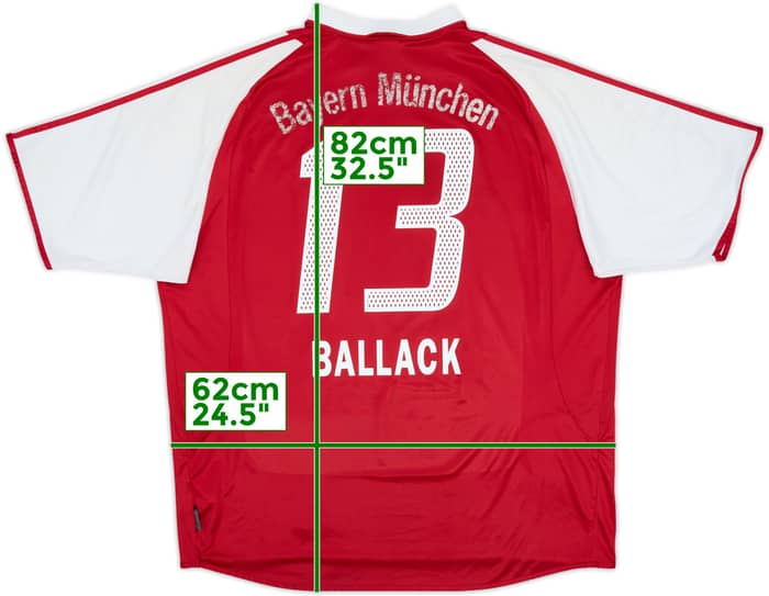 2003-04 Bayern Munich Home Shirt Ballack #13 - 5/10 - (XXL)
