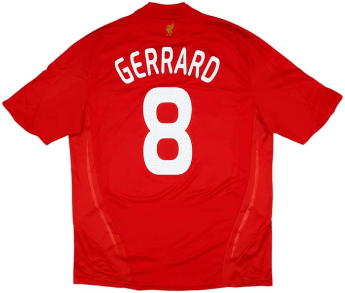 2008-10 Liverpool Home Shirt Gerrard #8 - 5/10 - (XL)