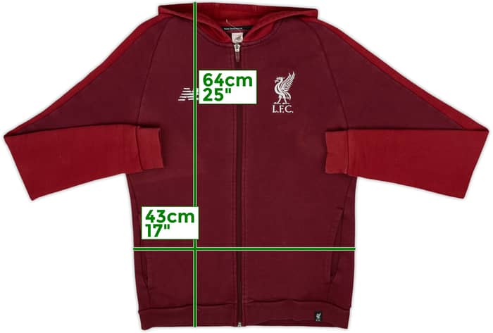 2018-19 Liverpool New Balance Hooded Track Jacket - 5/10 - (S)