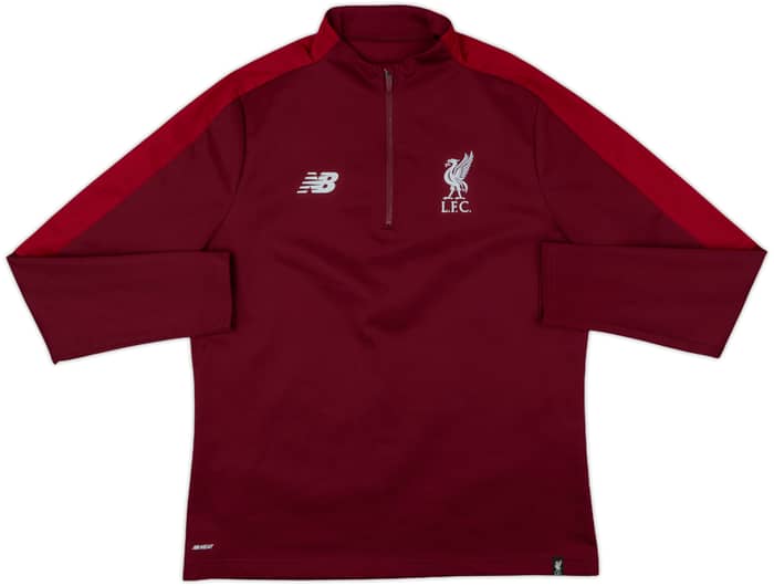 2018-19 Liverpool New Balance 1/4 Zip Drill Top - 8/10 - (XL)