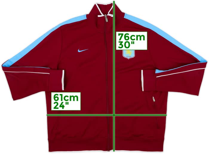 2011-12 Aston Villa Nike Track Jacket - 8/10 - (XXL)