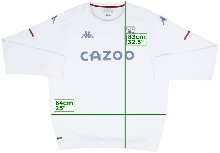 2020-21 Aston Villa Kappa Sweat Top - 7/10 - (4XL)