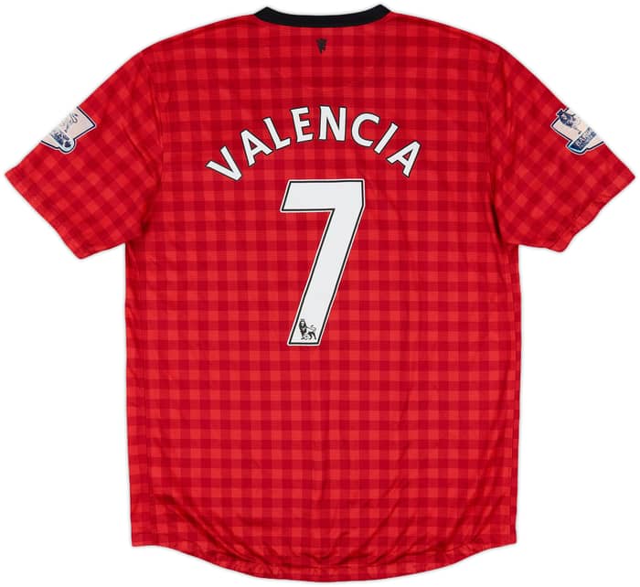 2012-13 Manchester United Home Shirt Valencia #7 - 7/10 - (L)